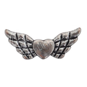 Metal Heart Angel Wings Beads