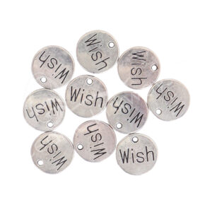 Metal Medaillon Wish Beads