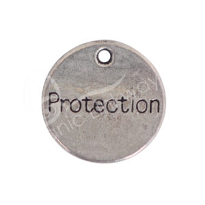 Metal Medaillon Protection Beads