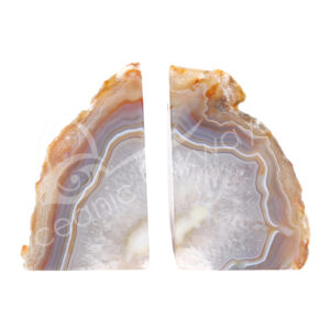 Brazilian Natural Agate Bookends