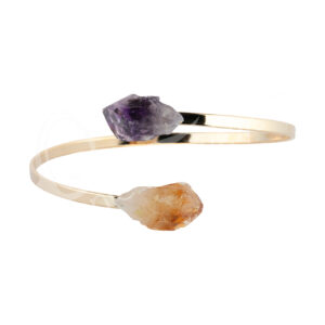 Amethyst & Citrine Adjustable Bracelet