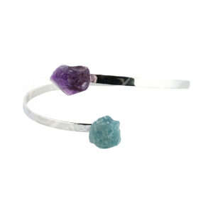 Amethyst & Aquamarine Adjustable Bracelet
