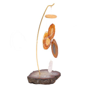 Agate Base Table Chime with Slices