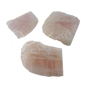 Rose Quartz Slice with a Base Cut
