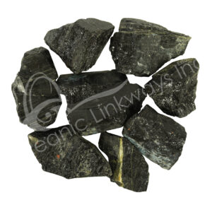 Rough Solid Hexagonal Black Schorl Tourmaline