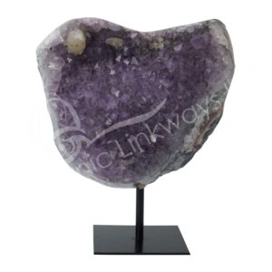 Amethyst Uruguayan D Polished Geode on Stand