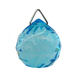 Faceted Turquoise Crystal Ball