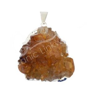 Citrine Druse Pendant