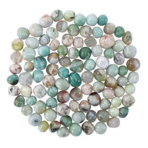 Green Cherry Blossom Agate Tumbled Stones