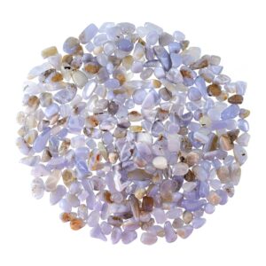 Polished Blue Chalcedony Tumbled Chips