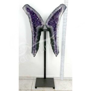 Amethyst Butterfly on Metal Stand