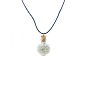 Amazonite Chips in Heart Necklace