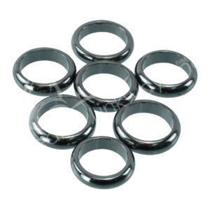 Magnetic Hematite Round Dome Ring