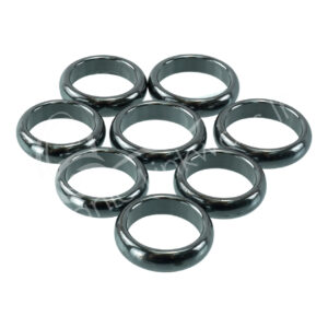 Non-Magnetic Hematite Round Dome Ring