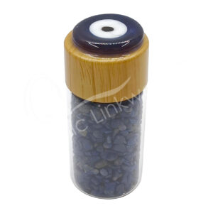 Lapis Lazuli Chips Bottle with Evil Eye