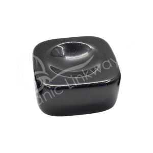 Black Obsidian Sphere Stand Square