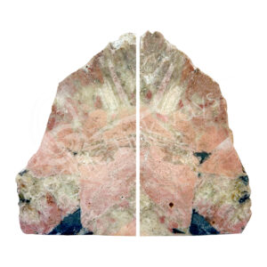 Pink Zebra Jasper Bookends