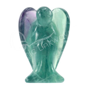 Polished Fluorite Angel Carving