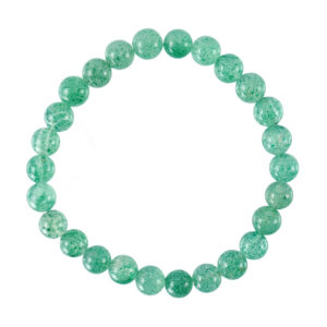 Green Strawberry Quartz Elastic Bracelet