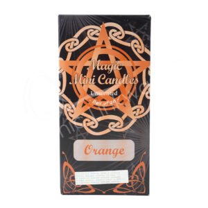 Orange Unscented Mini Candles (Pack of 20)