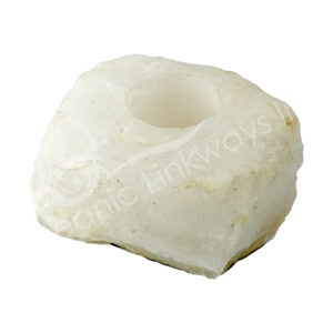 Rough Crystal Quartz Tealight Holder