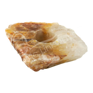 Golden Healer Quartz Top Polished Tealight Holder